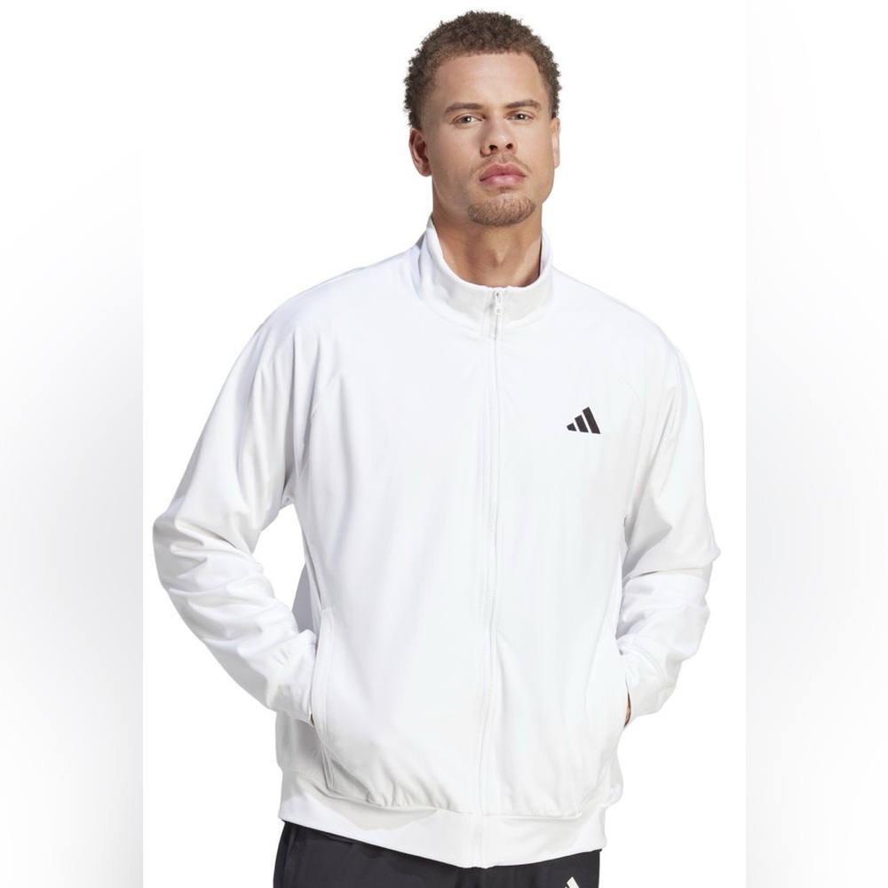 Adidas Men’s Performance Vel Jacket Pro (tennis)
NEW / White / Velour texture L